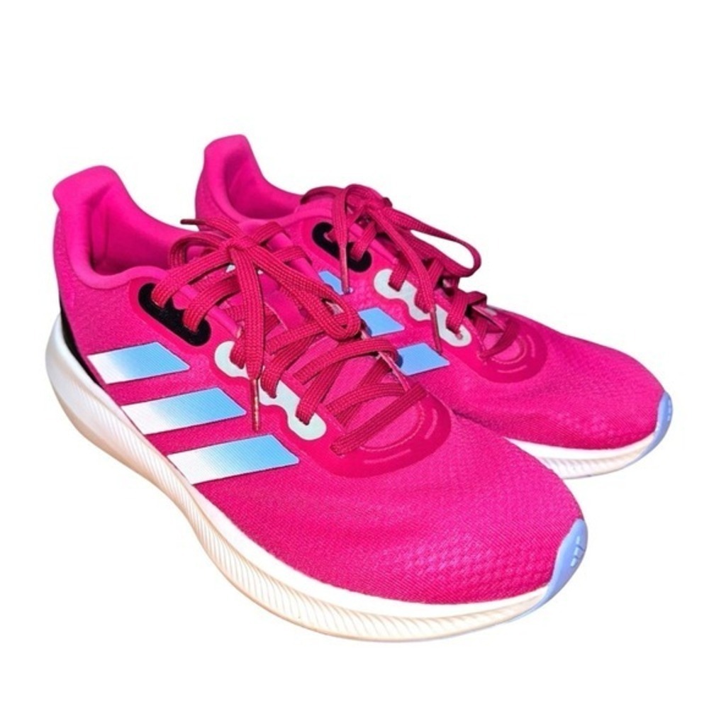 Adidas Cloudfoam Running‎ Shoes Womens 9.5 Pre-Owned Sneakers Pink Blue HP6651